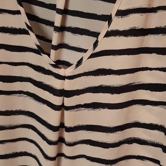 REITMANS | pink and black striped blouse - Picture 2 of 4